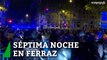 24 detenidos y 7 policías heridos en la séptima noche de protestas en Ferraz contra el PSOE por la amnistía