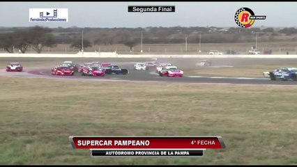 Supercar Pampeano 2023 La Pampa 2 Final 2 Start Pile Up