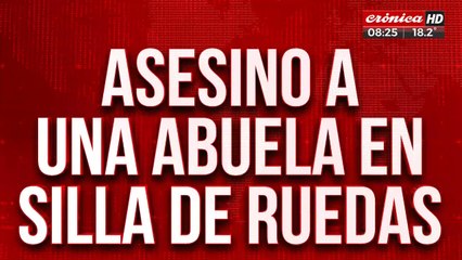 Escapaba de la policía y terminó matando a una abuela en silla de ruedas