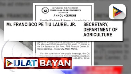 Ad interim appointment ni Sec. Francisco Tiu-Laurel Jr., isinumite na ni PBBM sa CA