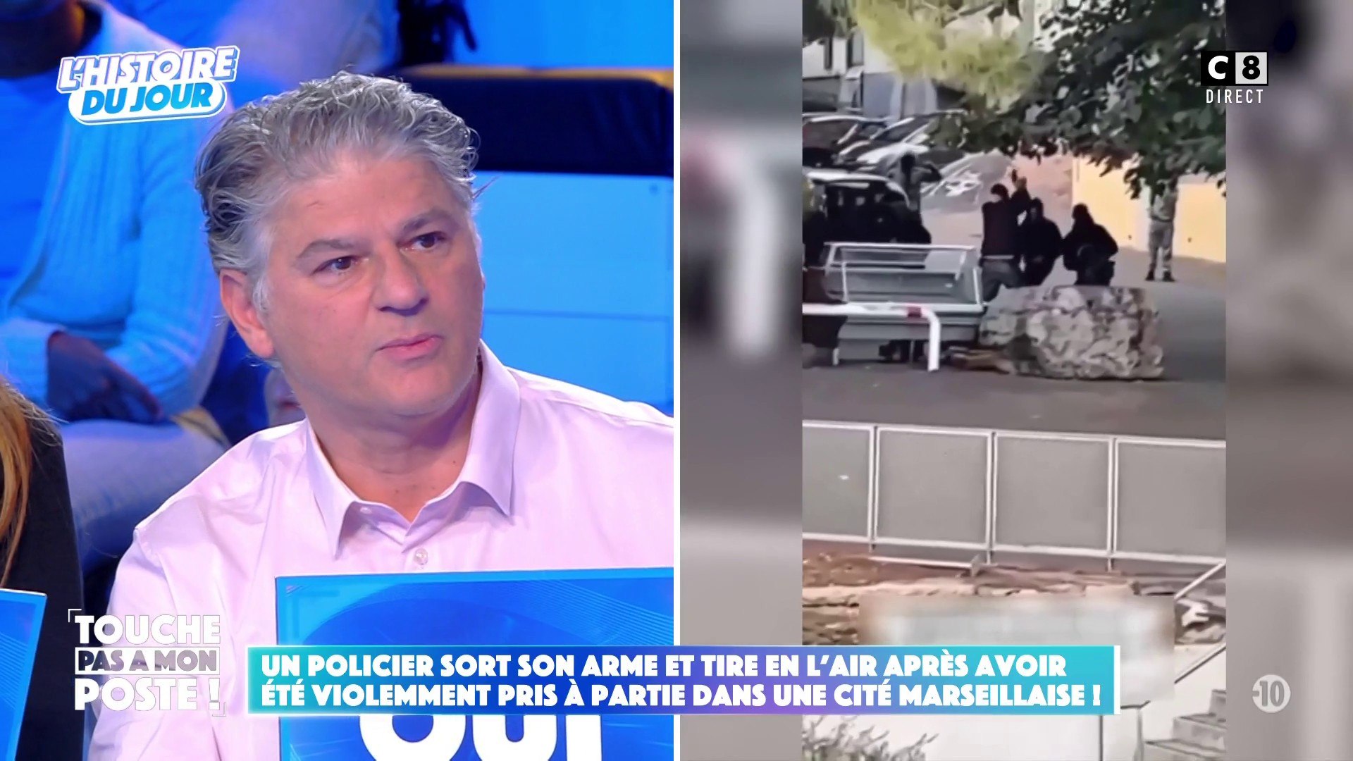 Un policier tire en l'air après avoir été pris à partie dans une cité  marseillaise ! - Vidéo Dailymotion