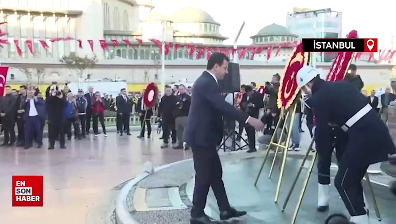 İstanbul Valisi Gül ve İBB Başkanı İmamoğlu, Atatürk'ü anma etkinliklerine katıldı