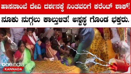 ಹಾಸನಾಂಬೆ ದೇವಿ ದರ್ಶನಕ್ಕೆ ನಿಂತವರಿಗೆ ಕರೆಂಟ್‌ ಶಾಕ್‌!