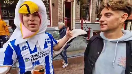 'It's completely surreal, hopefully there's more to come' - Brighton fans takeover Amsterdam