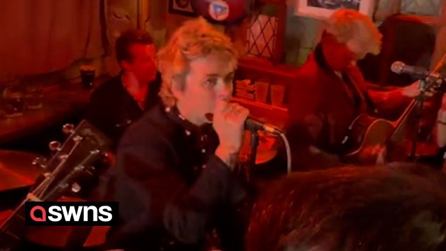 Legendary rock band Green Day surprise fans with secret gig at London pub