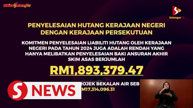 Selangor to pay off RM19mil debt to federal govt next year, says Amirudin