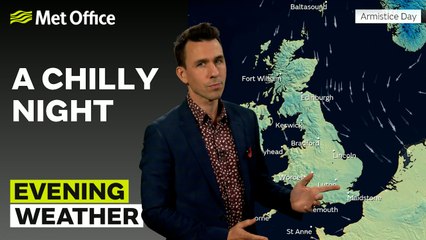 Met Office Evening Weather Forecast 10/11/2023 - A bright start to the weekend