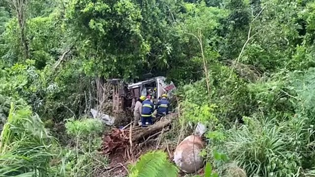 Mulher fica presa às ferragens após caminhão perder os freios