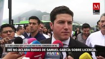 INE no aclara dudas de Samuel García sobre licencia