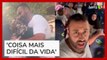 Brasileiro mostra despedida da mãe ao deixar Gaza e faz apelo a Lula
