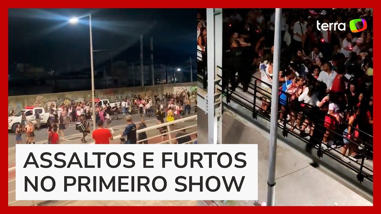 Show do RBD tem arrastão e confusão em saída do...