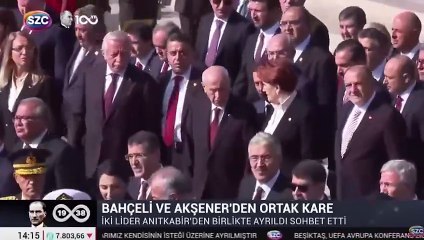 下载视频: Dikkat çeken diyalog | Akşener eliyle ağzını kapattı, Bahçeli gülümseyerek karşılık verdi