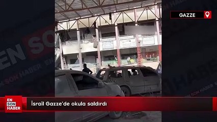 İsrail Gazze'de okula saldırdı