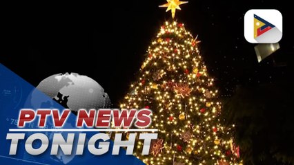 Giant Christmas tree lighting in Araneta held