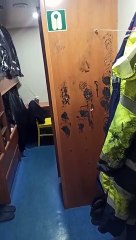 Camarote del barco Volcán de Tamasite, de Naviera Armas