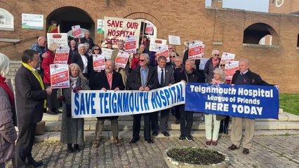 Save Teignmouth Hospital campaigner Geralyn Arthurs in Teignmouth Hospital
