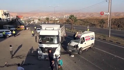 Şırnak'ta 1 kişinin öldüğü tır kazası güvenlik kamerasına yansıdı