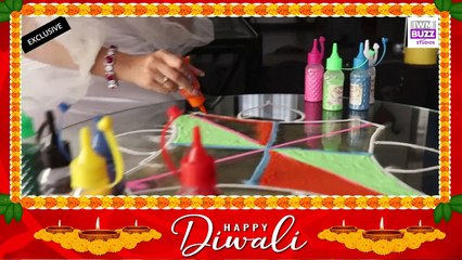 Exclusive_ Rangoli making with Ashi Singh _ Diwali Special