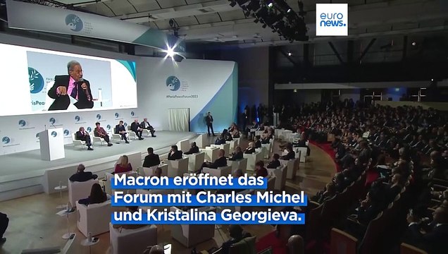 Macron wirbt auf 6. Pariser Friedensforum für mehr internationale Finanzhilfen