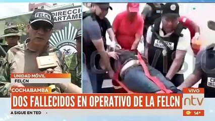 Dos fallecidos en operativos de la FELCN