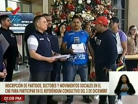 Comuneros y comuneras se hacen presente en la adhesión ante el CNE para participar en el referéndum