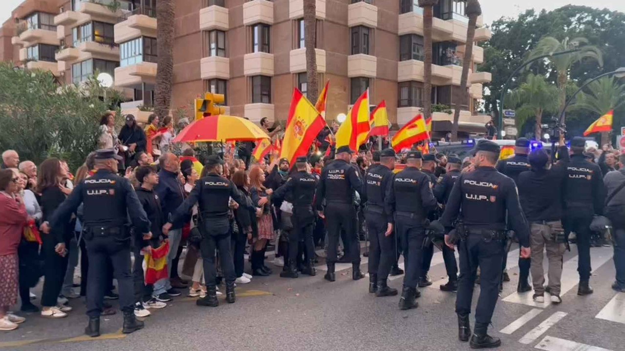 Protestas contra sánchez en málaga