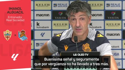 La euforia de Imanol por tener 5 jugadores con España