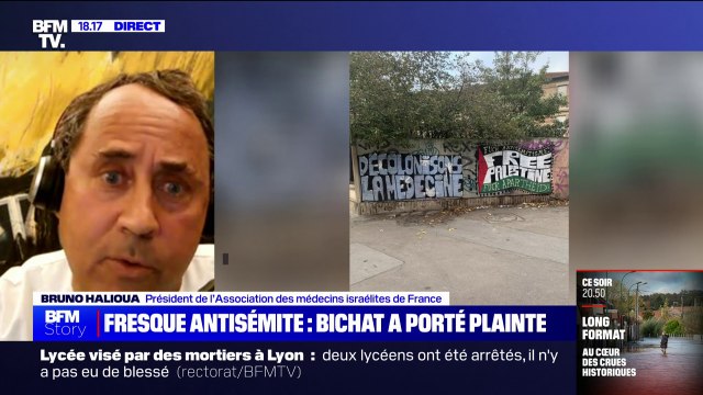 Tags antisémites sur l'hôpital Bichat: Le message subliminal, c'est excluons les juifs de la médecine , pour Bruno Halioua (président de l’Association des médecins israélites de France)