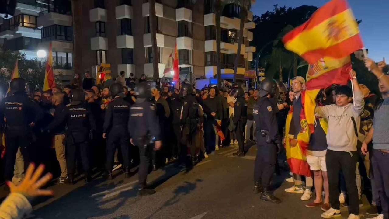 Protestas contra Sánchez en Málaga
