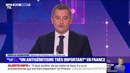 "On est en train, malheureusement, de banaliser les actes antisémites", selon Gérald Darmanin