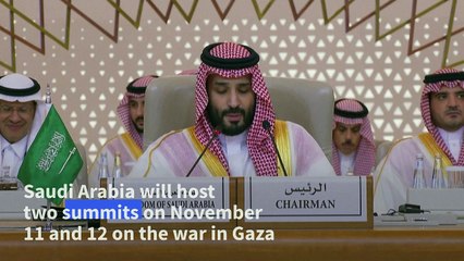 Saudi's Mohammed bin Salman says Israel violating international law in Gaza