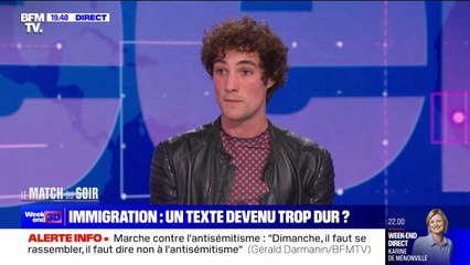 Projet de loi immigration: "Les LR, avec en tête Bruno Retailleau, se cherchent une colonne vertébrale idéologique et la trouvent en glissant petit à petit vers l'extrême droite", pour Pablo Pillaud-Vivien