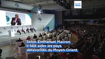 Au Forum pour la Paix, Macron appelle à éviter un élargissement du conflit, en aidant les voisins