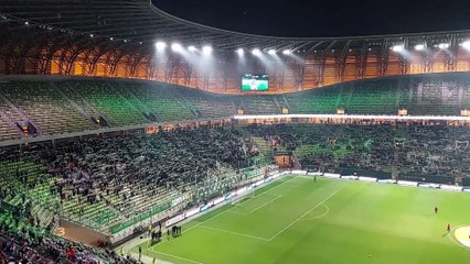 Lechia Gdańsk - Wisła Kraków. Pokaz świateł na meczu ligowym!