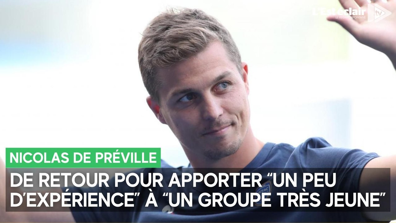 Nicolas De Préville de retour dans le groupe troyen pour AC Ajaccio - Estac après sa blessure aux ischio-jambiers