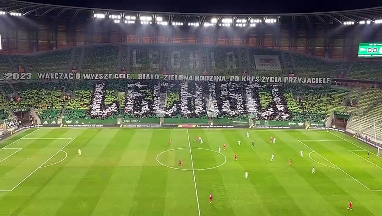 Oprawa kibiców Lechii Gdańsk w meczu z Wisłą Kraków!