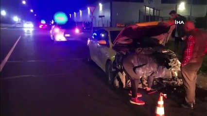 Çerkezköy'de Ticari Taksi ile Otomobil Çarpıştı: 4 Yaralı