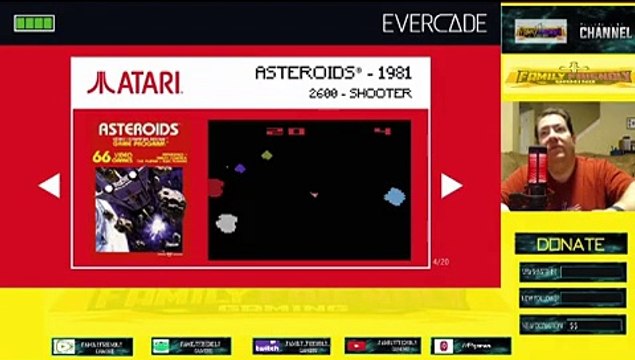 Asteroids Atari 2600 Gameplay