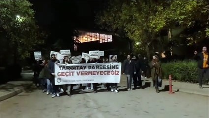 ODTÜ'de Yargıtay protestosu: AKP elini yargıdan çek!