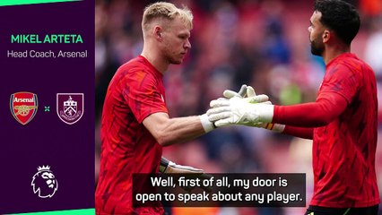 Arteta hasn't spoken to Ramsdale since Southgate's comments on game-time
