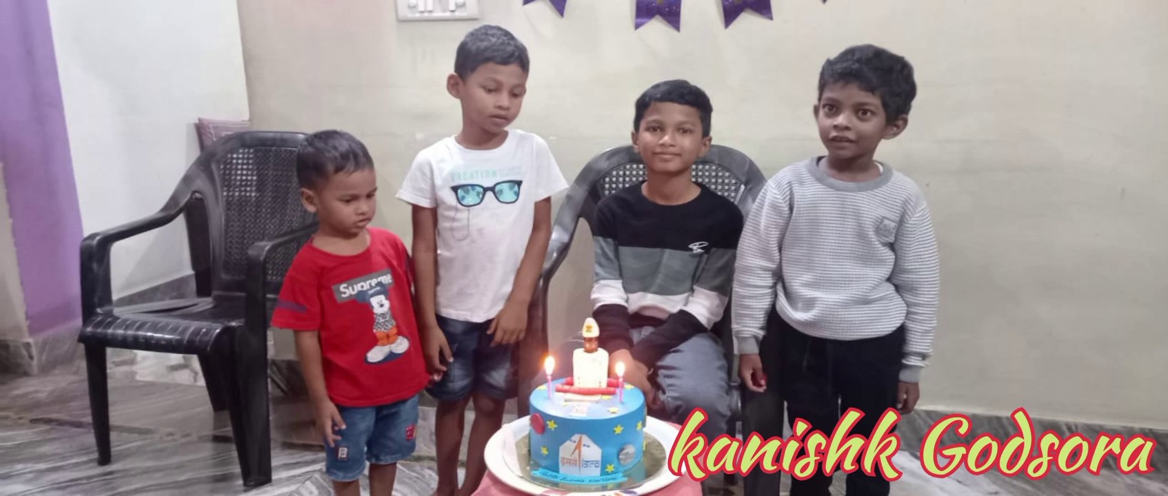 Birthday party in small family raigarh chattisgarh
