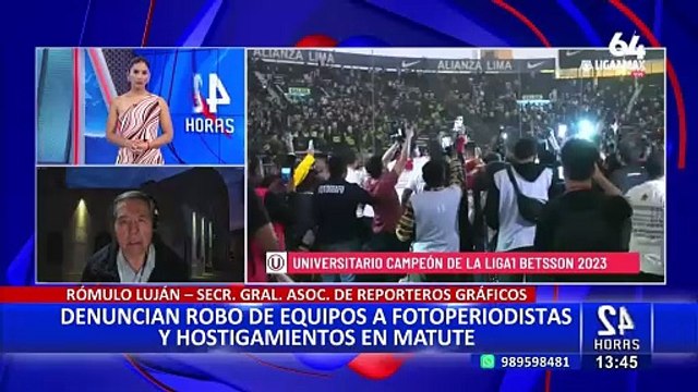 Apagón en estadio de Matute: reporteros gráficos denuncian el robo de sus equipos
