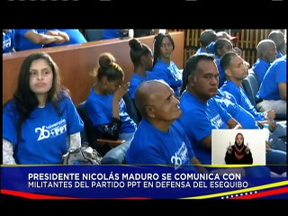 Jefe de Estado hace un llamado a dirigentes del PPT a defender La Guayana Esequiba