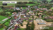 Homes and businesses drenched by flooding in northern France