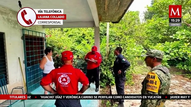 Desalojo y inundaciones en Tabasco: Río Usumacinta supera nivel máximo por frente frío