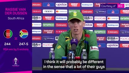 Van der Dussen reveals 'different' Australia challenge in semi-final