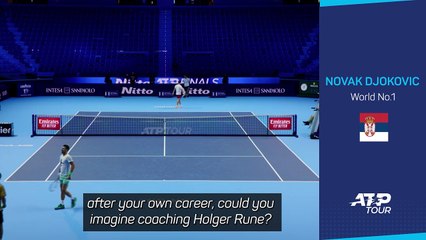 Coaching Rune?! I'm not ready to stop playing, laughs Djokovic