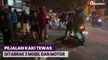 Pejalan Kaki Tewas Ditabrak 2 Mobil dan Motor saat Menyeberang di Sukabumi