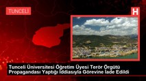 Tunceli Üniversitesi Öğretim Üyesi Terör Örgütü Propagandası Yaptığı İddiasıyla Görevine İade Edildi