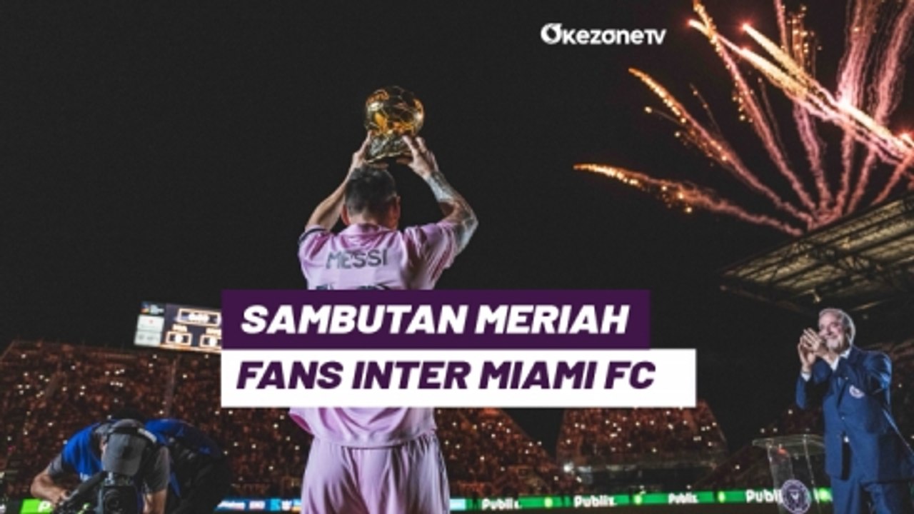 Disambut Meriah, Lionel Messi Pamerkan Trofi Ba...
